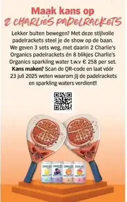 Albert Heijn Maak kans op 2 CHARLIES PAPELRACKETS aanbieding
