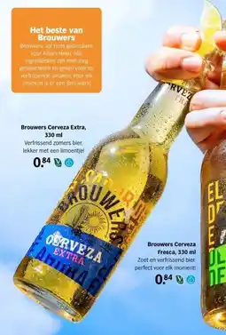 Albert Heijn Brouwers Cerveza Extra, 330 ml aanbieding