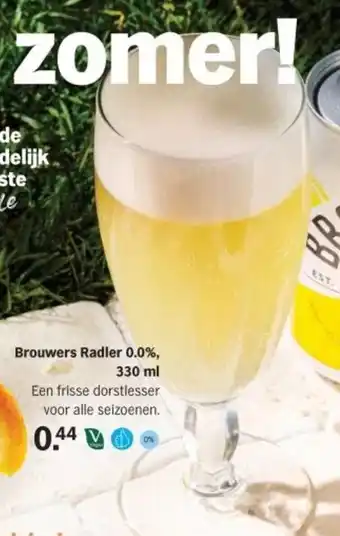 Albert Heijn Brouwers Radler 0.0%, aanbieding