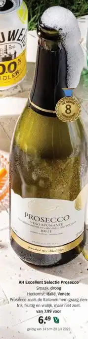 Albert Heijn AH Excellent Selectie Prosecco aanbieding