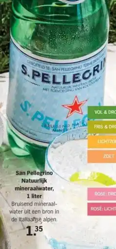 Albert Heijn San Pellegrino Natuurlijk mineraalwater, aanbieding