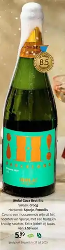 Albert Heijn ¡Hola! Cava Brut Bio aanbieding