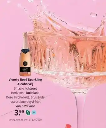 Albert Heijn Viverty Rosé Sparkling Alcoholvrij aanbieding