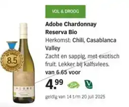 Albert Heijn Adobe Chardonnay Reserva Bio aanbieding