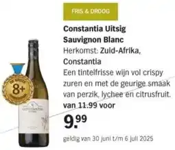 Albert Heijn Constantia Uitsig Sauvignon Blanc aanbieding