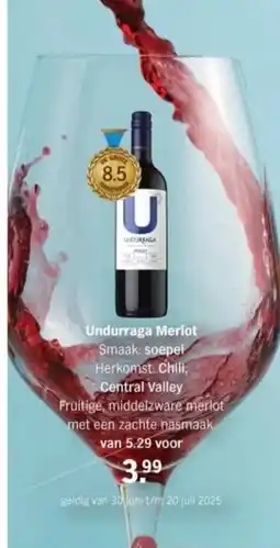 Albert Heijn Undurraga Merlot aanbieding
