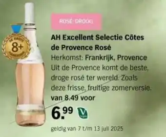 Albert Heijn AH Excellent Selectie Cōtes de Provence Rosé aanbieding