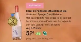Albert Heijn Coral de Peñascal Ethical Rosé Bio aanbieding