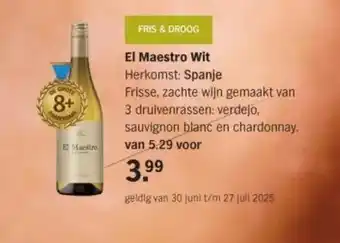 Albert Heijn El Maestro Wit aanbieding