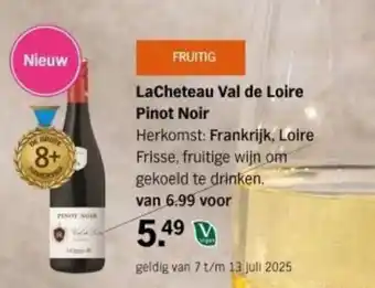 Albert Heijn LaCheteau Val de Loire Pinot Noir aanbieding