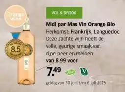 Albert Heijn Midi par Mas Vin Orange Bio aanbieding