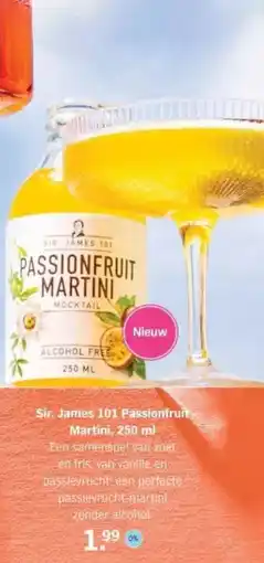Albert Heijn Sir. James 101 Passionfruit Martini aanbieding