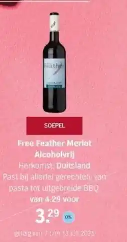 Albert Heijn Free Feather Merlot Alcoholvrij aanbieding