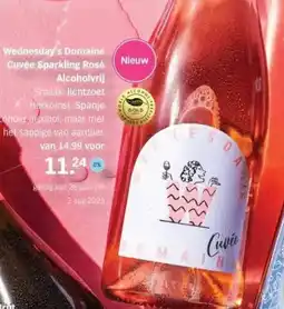 Albert Heijn Wednesday's Domaine Cuvée Sparkling Rosé Alcoholvrij aanbieding