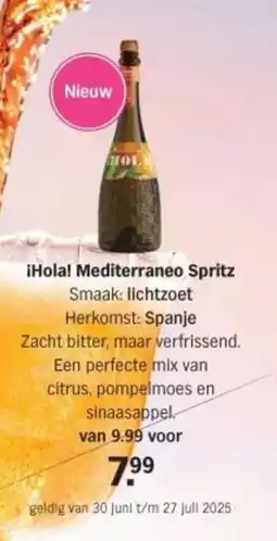 Albert Heijn Hola Mediterraneo Spritz aanbieding