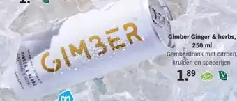 Albert Heijn Gimber Ginger & herbs aanbieding