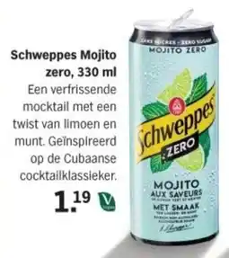 Albert Heijn Schweppes Mojito zero aanbieding