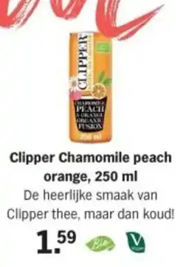Albert Heijn Clipper Chamomile peach orange aanbieding