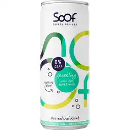 Albert Heijn Soof Sparkling lemon, mint & apple aanbieding