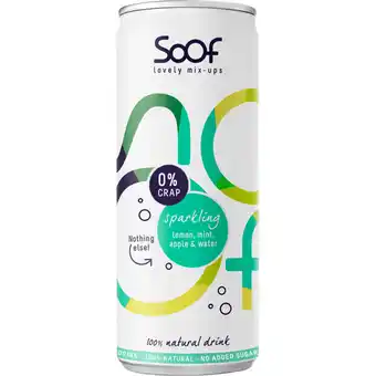 Albert Heijn Soof Sparkling lemon, mint & apple aanbieding
