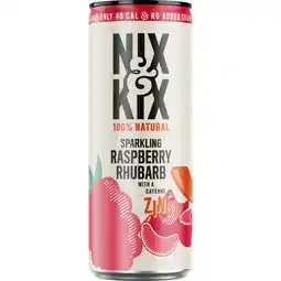 Albert Heijn Nix & Kix Sparkling raspberry rhubarb aanbieding
