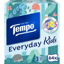 Albert Heijn Tempo Tissues everyday kids 3-laags aanbieding