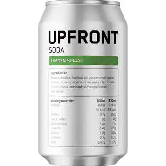 Albert Heijn Upfront Soda limoen smaak aanbieding