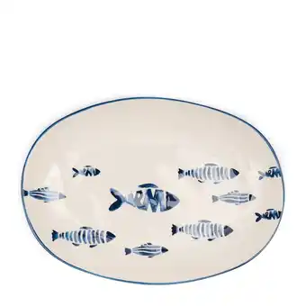 Douglas Rivièra Maison Serveerbord ovaal, visprint Como Catch aanbieding