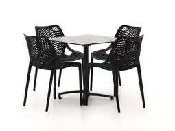 Kees Smit Forza Ripi/Canzo 80cm dining tuinset 5-delig stapelbaar inklapbaar aanbieding