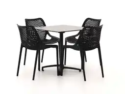Kees Smit Forza Ripi/Canzo 80cm dining tuinset 5-delig stapelbaar inklapbaar aanbieding