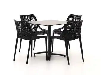 Kees Smit Forza Ripi/Canzo 80cm dining tuinset 5-delig stapelbaar inklapbaar aanbieding