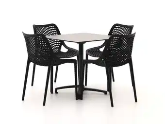 Kees Smit Forza Ripi/Canzo 80cm dining tuinset 5-delig stapelbaar inklapbaar aanbieding