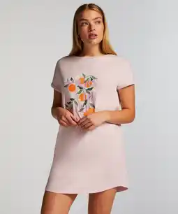 Hunkemoller Hunkemöller Nachthemd ronde hals Roze aanbieding