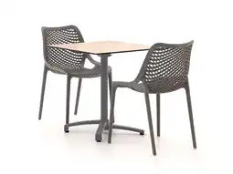 Kees Smit Forza Ripi/Canzo 70cm dining tuinset 3-delig stapelbaar inklapbaar aanbieding