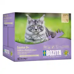 Zooplus 24x 85g Bozita Morsels in Sauce Senior Veel Kip Nat Kattenvoer aanbieding