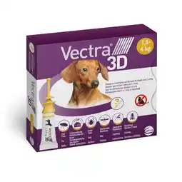 Zooplus 3x0,8ml Vectra 3D voor Honden van 1,5 tot 4 kg aanbieding