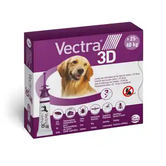 Zooplus 3x4,7ml Vectra 3D voor Honden van 25 tot 40 kg aanbieding