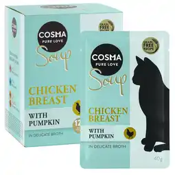 Zooplus Voordeelpakket Cosma Soup - Kipfilet met pompoen aanbieding