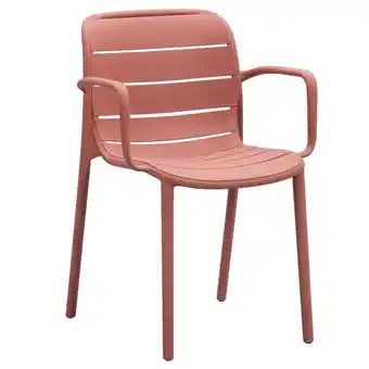 Leen Bakker Stapelstoel Nice - kunststof/terracotta - Leen Bakker aanbieding