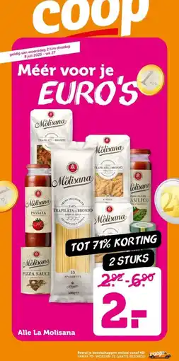 Coop Alle La Molisana aanbieding
