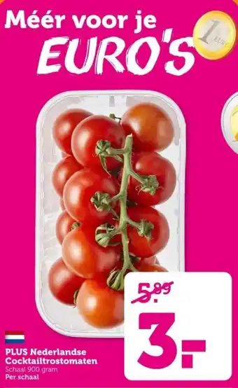 Coop PLUS Nederlandse Cocktailtrostomaten aanbieding