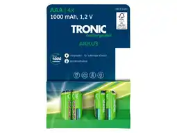 Lidl TRONIC 4 oplaadbare batterijen aanbieding
