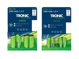 Lidl TRONIC 4 oplaadbare batterijen aanbieding