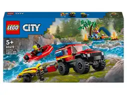 Lidl LEGO City 4x4 brandweerauto met reddingsboot - 60412 aanbieding