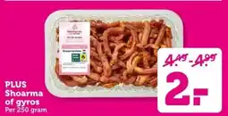Coop PLUS Shoarma of gyros aanbieding