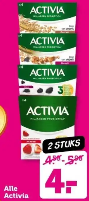 Coop Alle Activia aanbieding