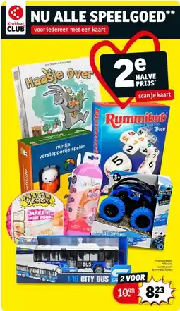 Kruidvat Roll-over stuntauto en Rummikub Xpress aanbieding
