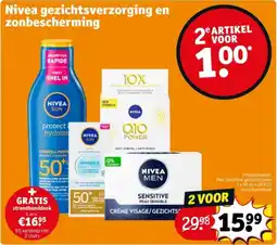 Kruidvat Nivea gezichtsverzorging en zonbescherming aanbieding