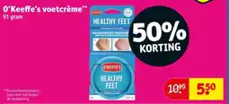 Kruidvat O'Keeffe's voetcrème aanbieding
