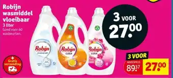Kruidvat Robijn wasmiddel vloeibaar aanbieding